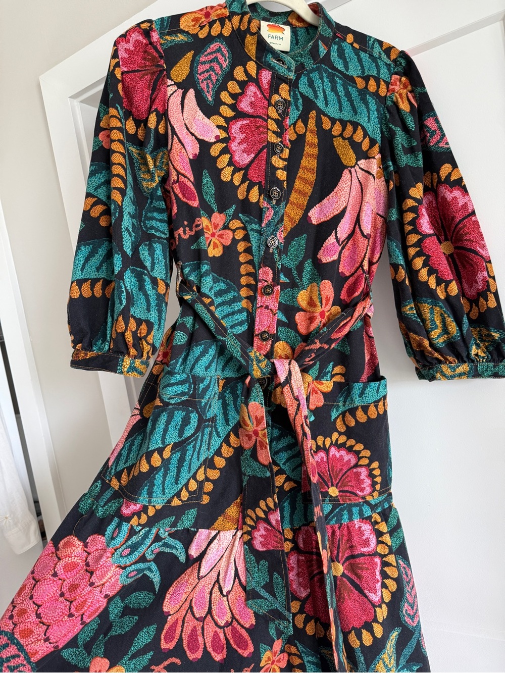 NWOT Farm Rio button down dress - Picture 2 of 3